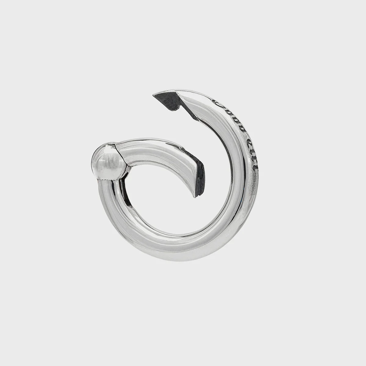 GA-SPRING-RING-SMOOTH-B - GOOD ART HLYWD Spring Ring  Smooth B- Sterling Silver - Image 3
