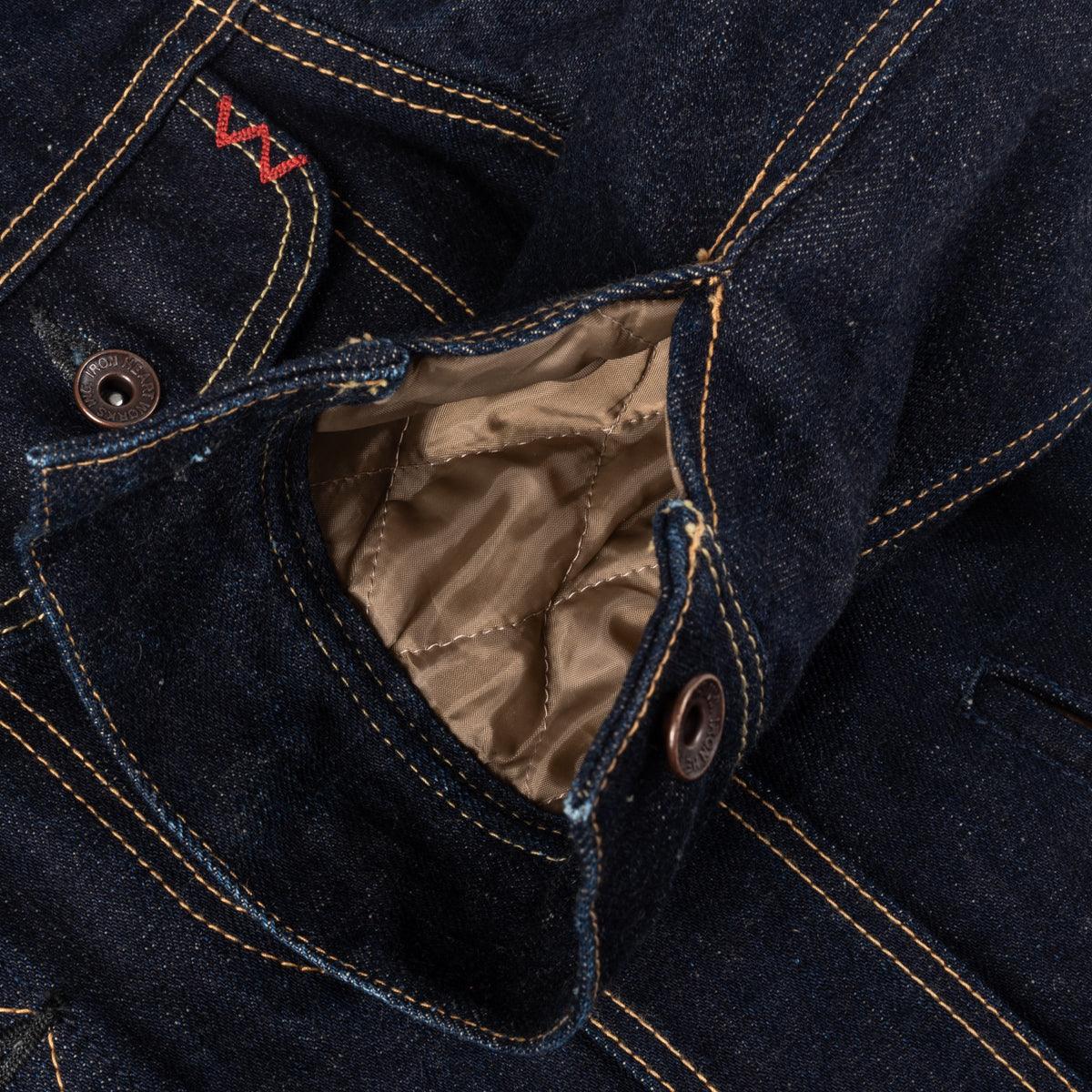 IH-101J-SR - 18oz Selvedge Denim Storm Rider Jacket - Indigo - Image 12