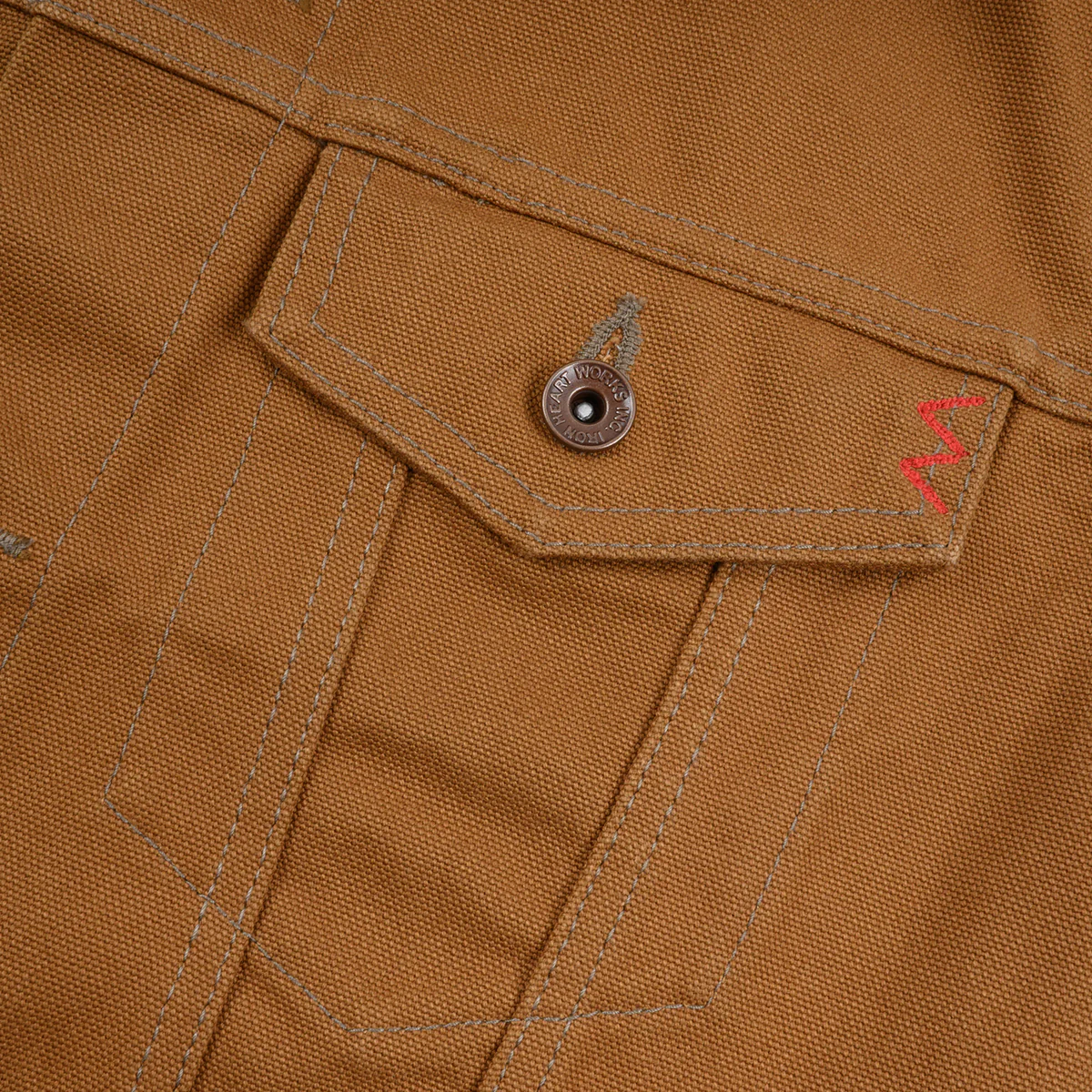 IH-2526V - 17oz Duck Modified Type III Vest - Brown - Image 7