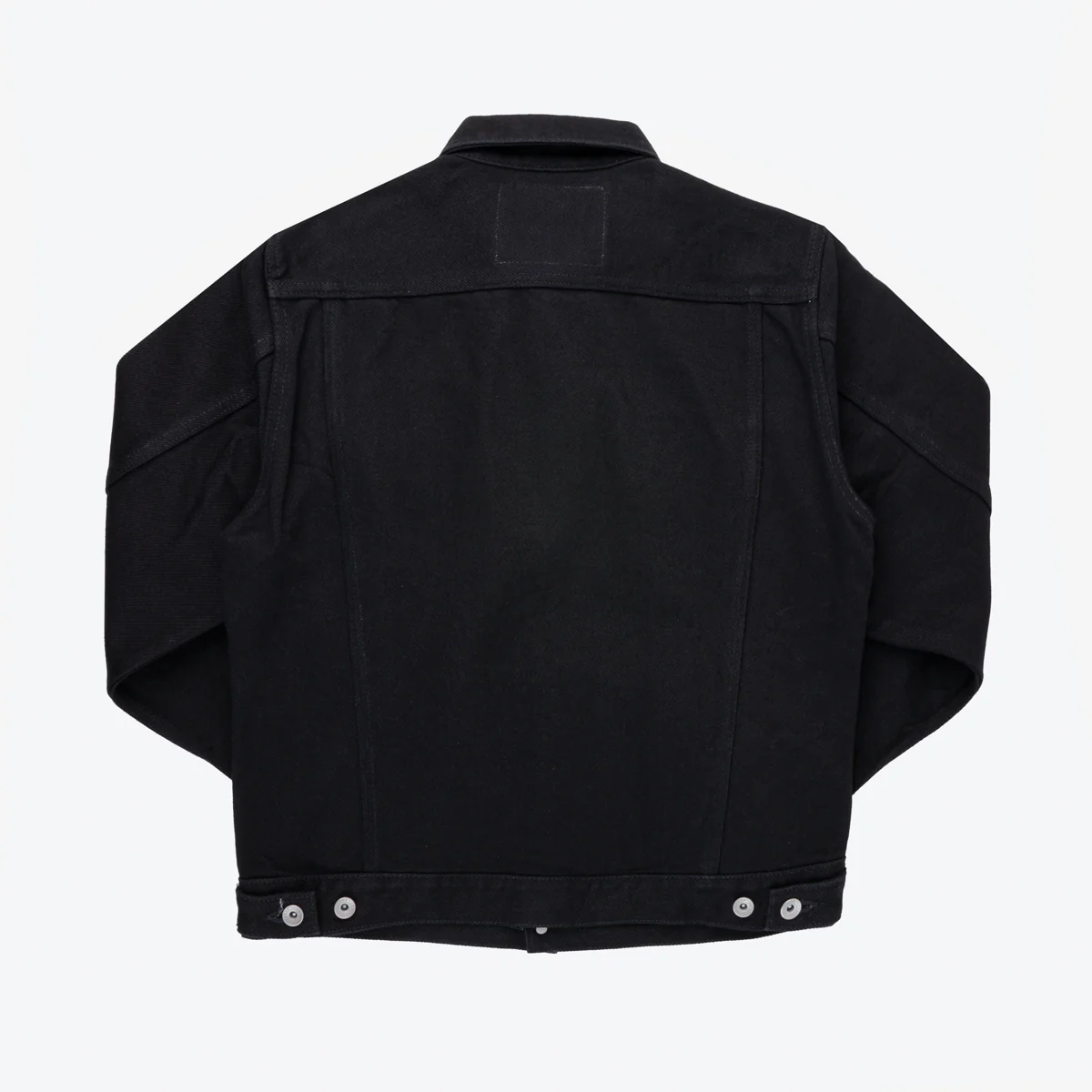 IH-526-SBG - 21oz Selvedge Denim Type III Jacket - Superblack (Fades To Grey) - Image 5