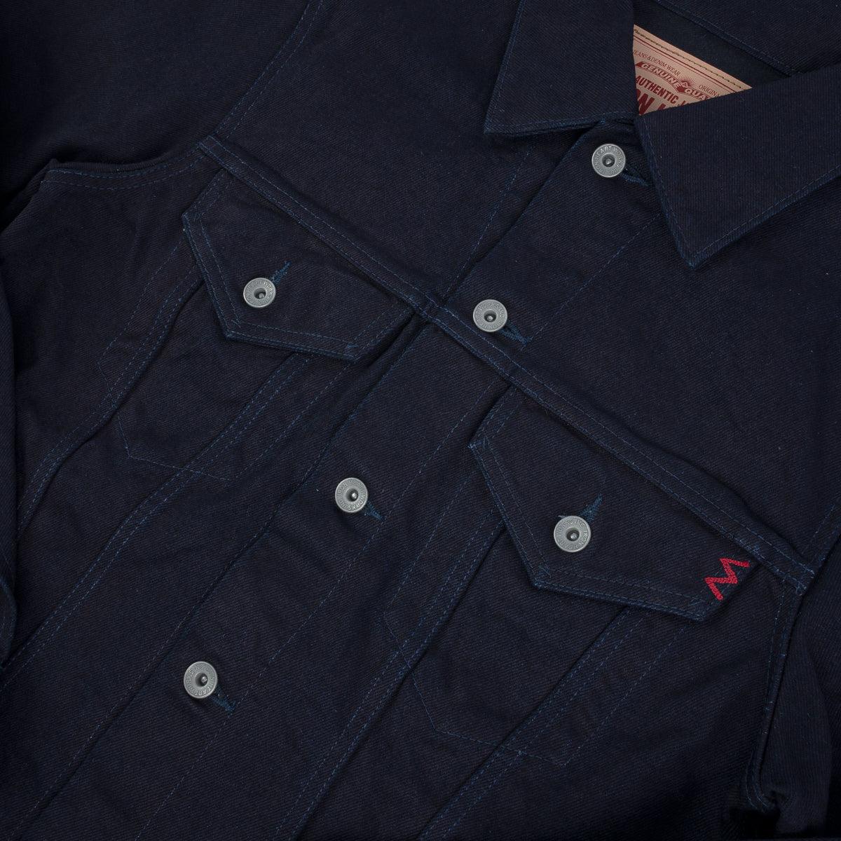 IH-526J-142IB - 14oz Selvedge Denim Modified Type III Jacket - Indigo/Black - Image 5