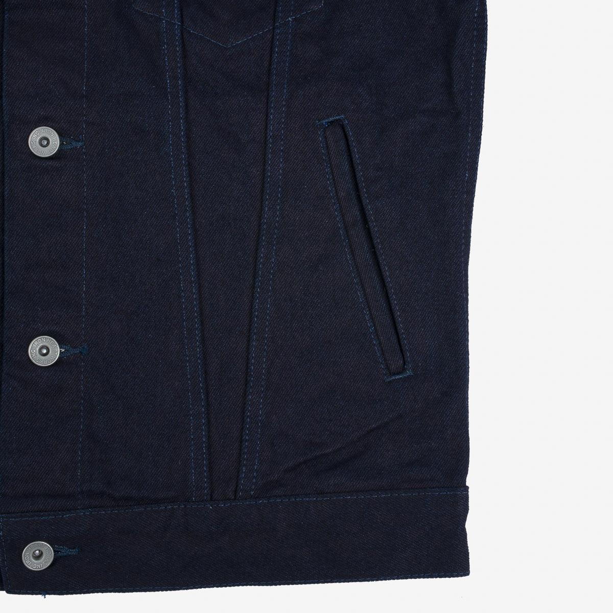 IH-526J-142IB - 14oz Selvedge Denim Modified Type III Jacket - Indigo/Black - Image 6