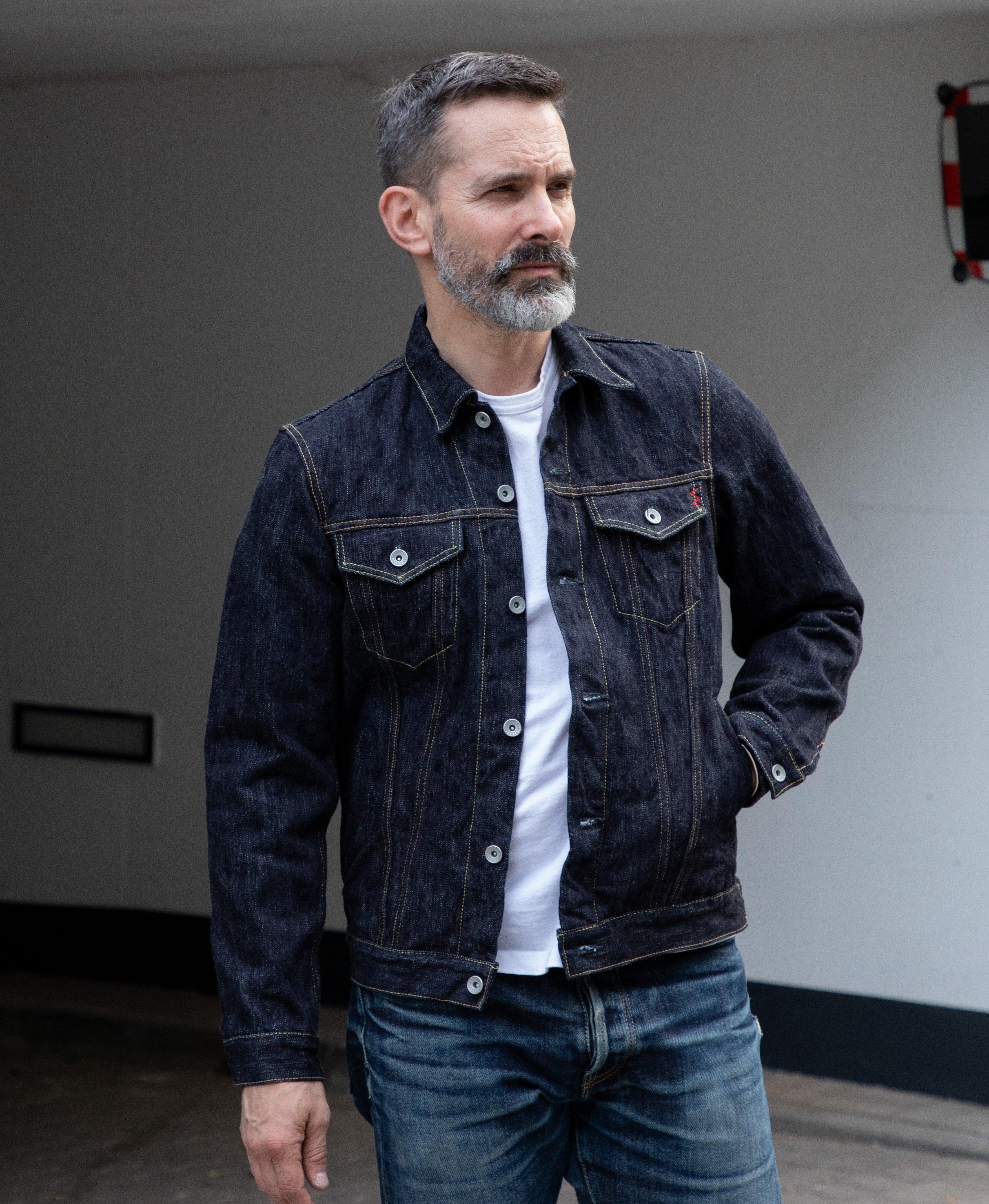 IH-526J-SLB - 16oz Slubby Selvedge Denim Type III Jacket - Indigo - Image 2