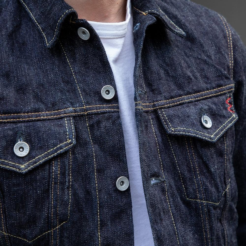 IH-526J-SLB - 16oz Slubby Selvedge Denim Type III Jacket - Indigo - Image 3