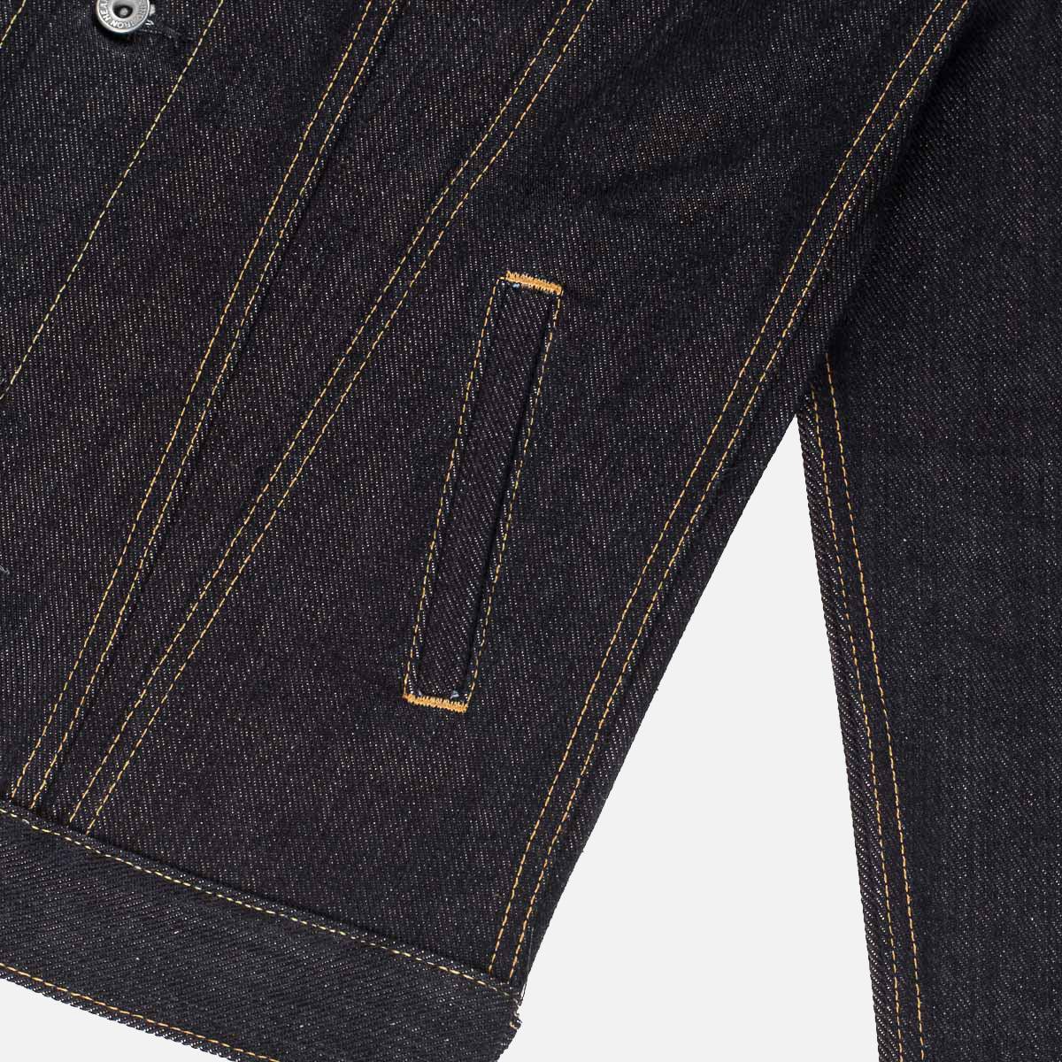 IH-526L - 19oz Left-Hand Twill Selvedge Denim Type III Jacket - Indigo - Image 8