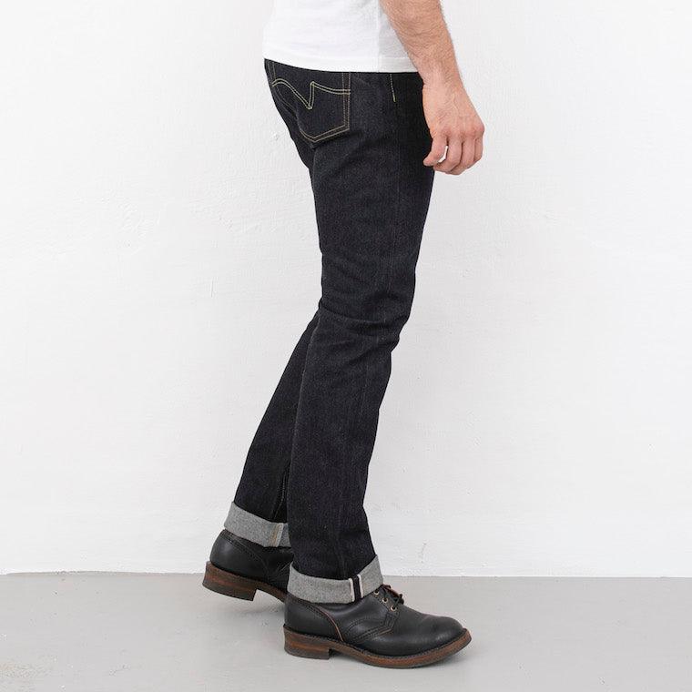 IH-555S-142 - 14oz Selvedge Denim Super Slim Cut Jeans - Indigo - Image 5