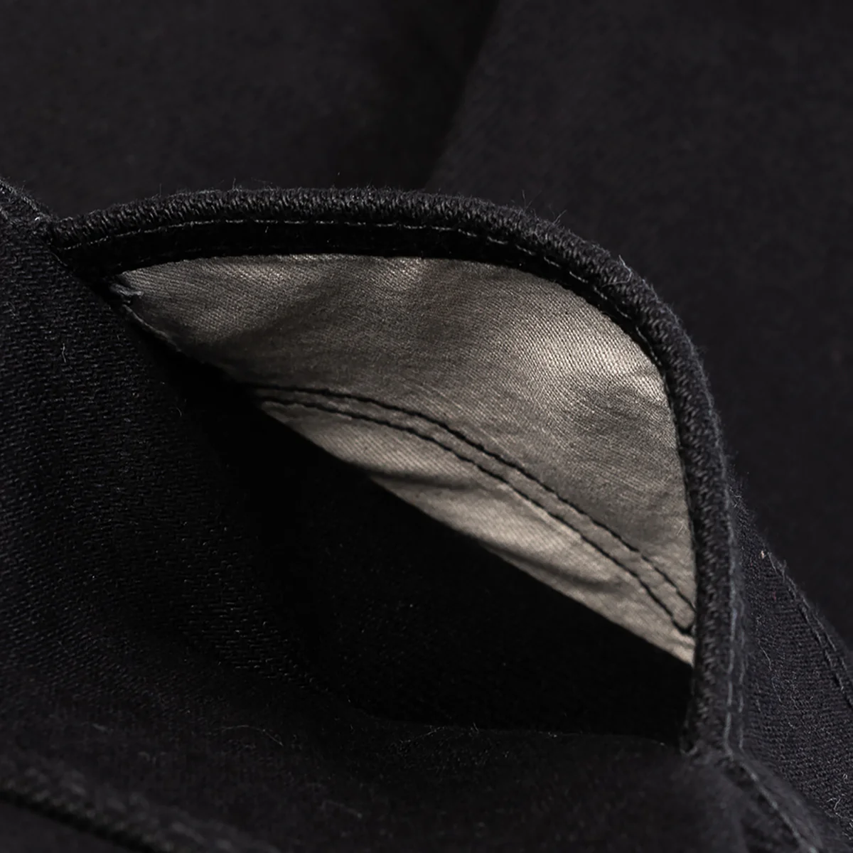 IH-555S-SBG - 21oz Selvedge Denim Slim Cut Jeans - Superblack (Fades To Grey) - Image 13