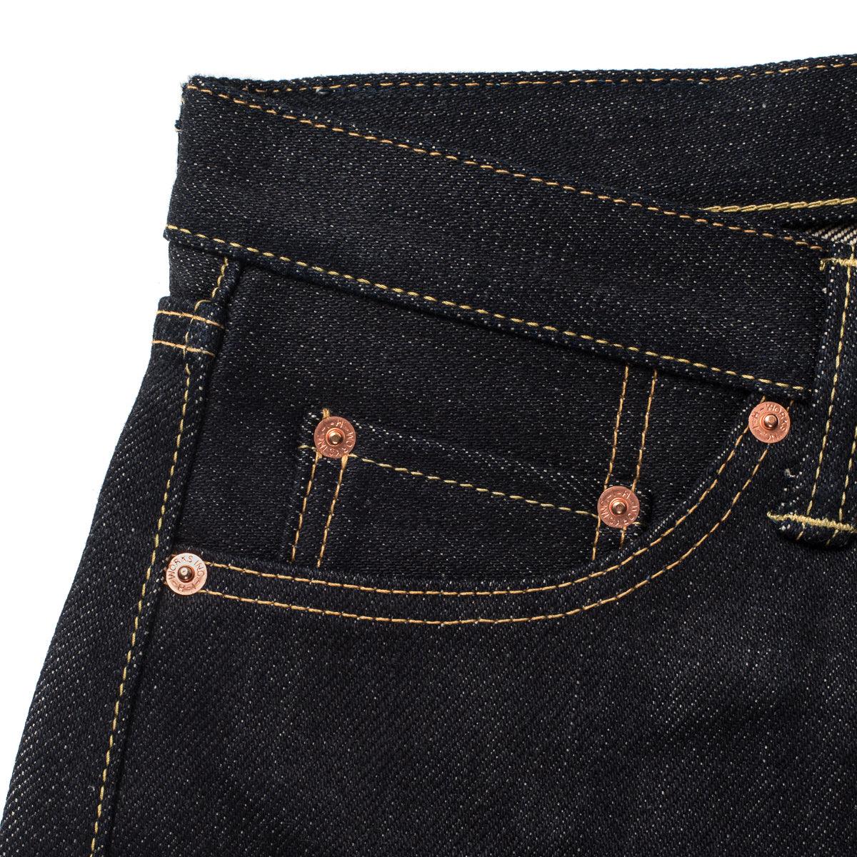 IH-634-XHS - 25oz Selvedge Denim Straight Cut Jeans - Indigo - Image 6