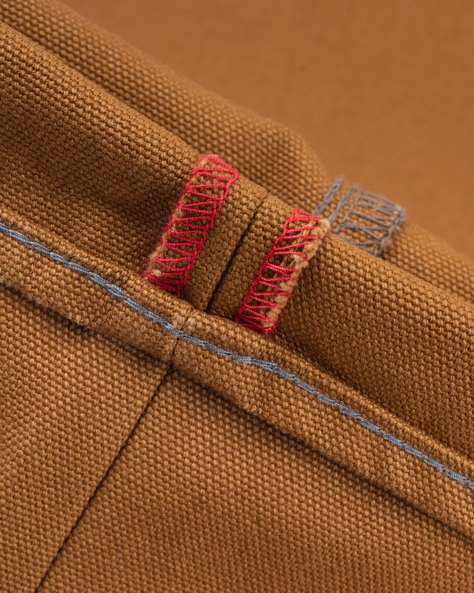 IH-634D - 17oz Duck Straight Cut Jeans - Brown - Image 10