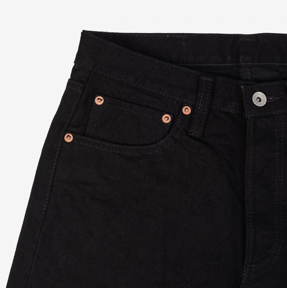 IH-634S-142BB - 14oz Selvedge Denim Straight Cut Jeans - Black/Black - Image 8