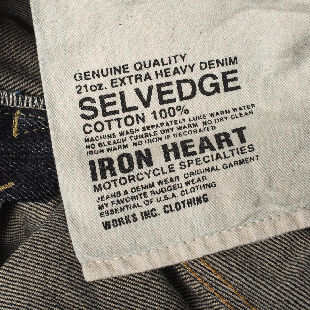 IH-634S - 21oz Selvedge Denim Straight Cut Jeans - Indigo - Image 13