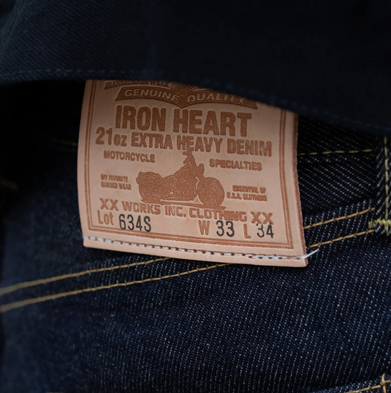 IH-634S - 21oz Selvedge Denim Straight Cut Jeans - Indigo - Image 4