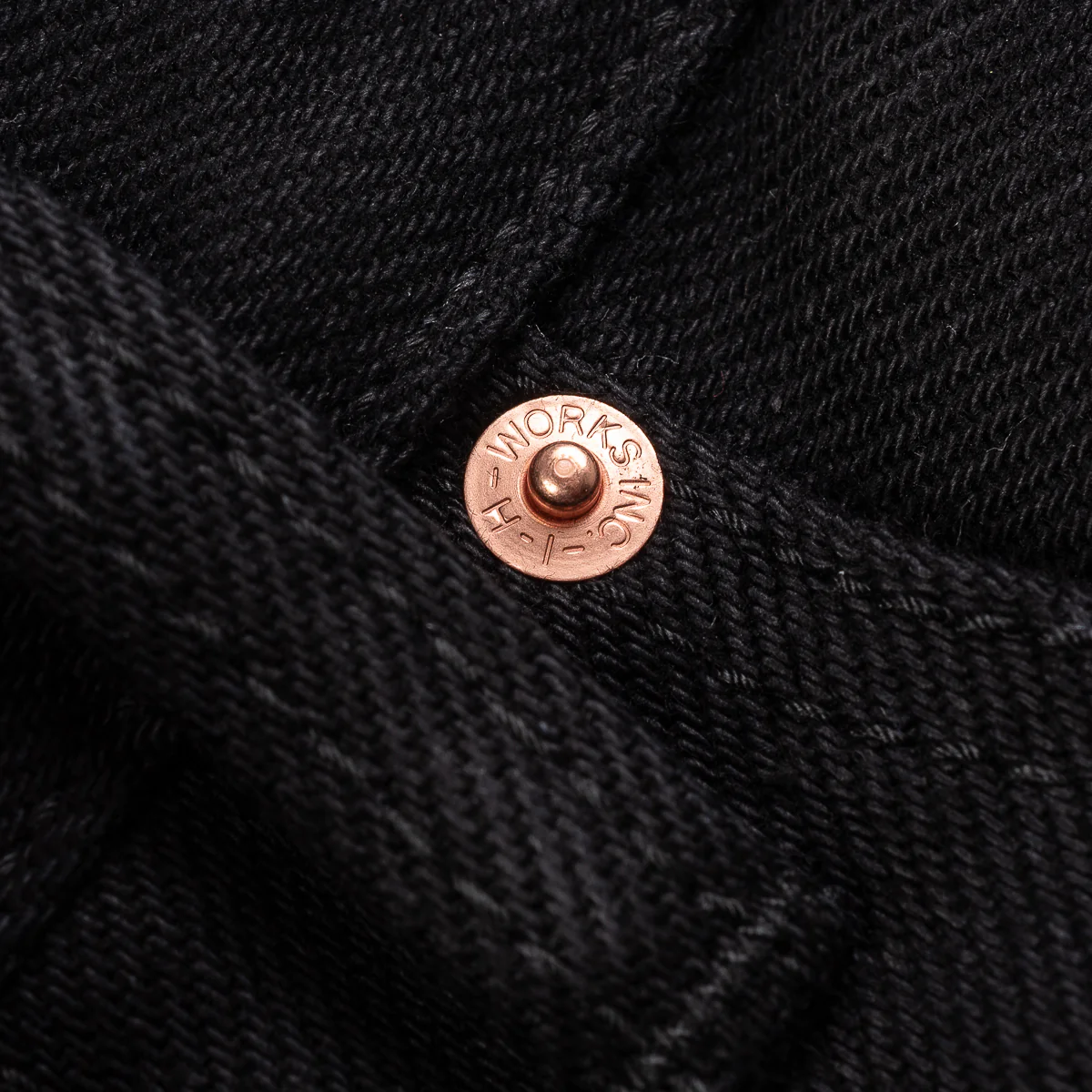 IH-634S-SBG - 21oz Selvedge Denim Straight Cut Jeans - Superblack (Fades To Grey) - Image 7