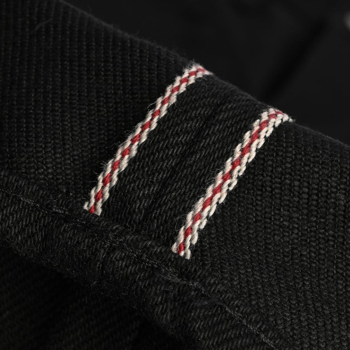 IH-777S-SB - 21oz Selvedge Denim Slim Tapered Cut Jeans - Superblack Non-Fade - Image 14