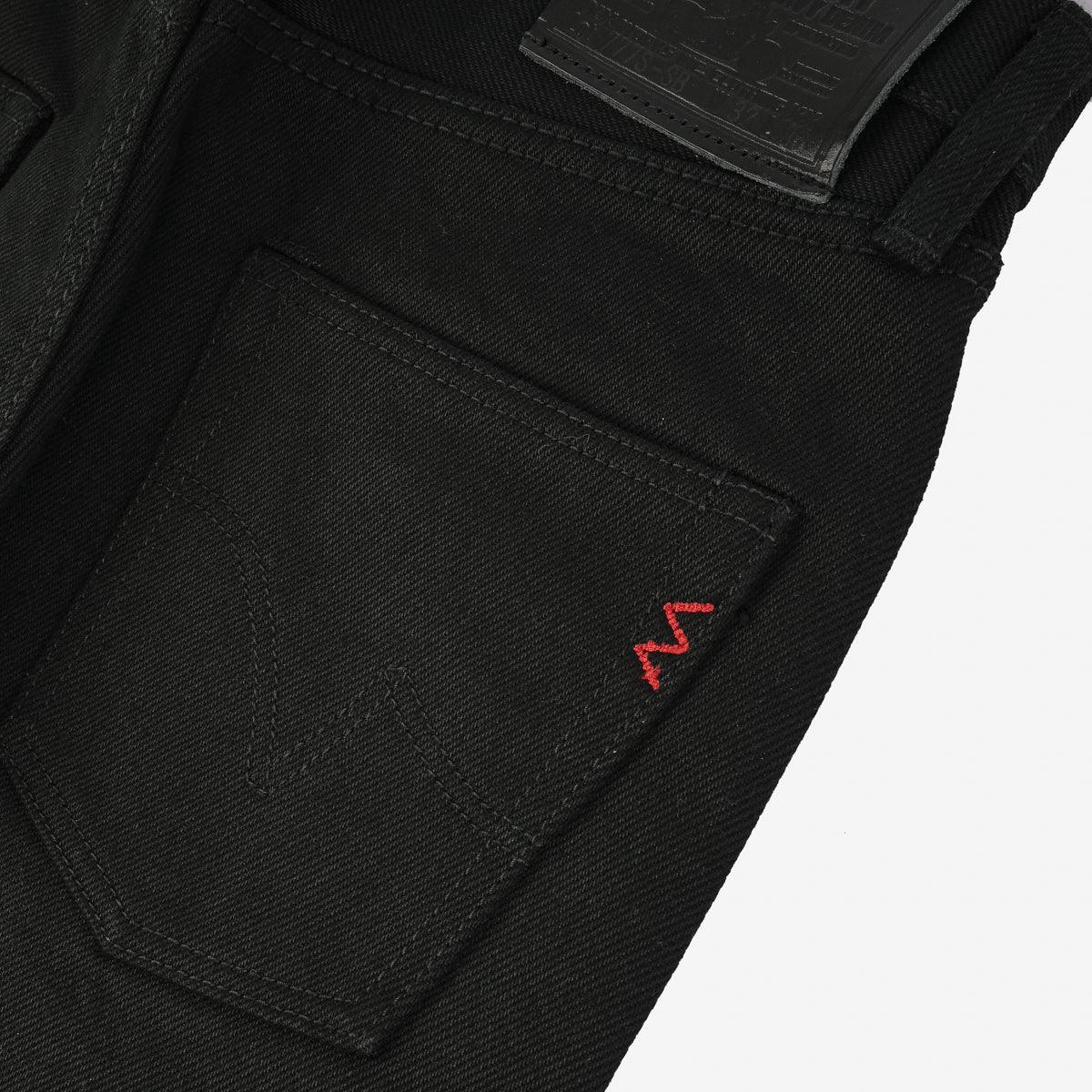 IH-777S-SB - 21oz Selvedge Denim Slim Tapered Cut Jeans - Superblack Non-Fade - Image 9