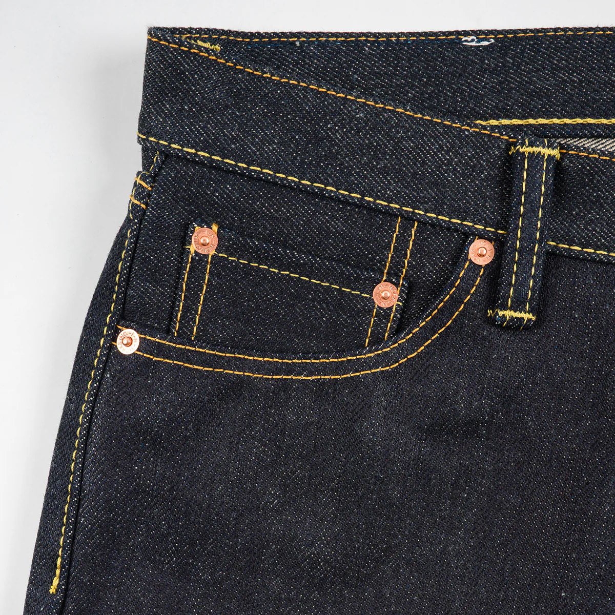 IH-888-XHS - 25oz Selvedge Denim Relaxed Tapered Jeans - Indigo - Image 4