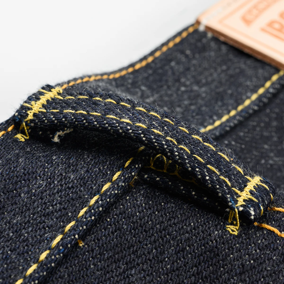 IH-888-XHS - 25oz Selvedge Denim Relaxed Tapered Jeans - Indigo - Image 8