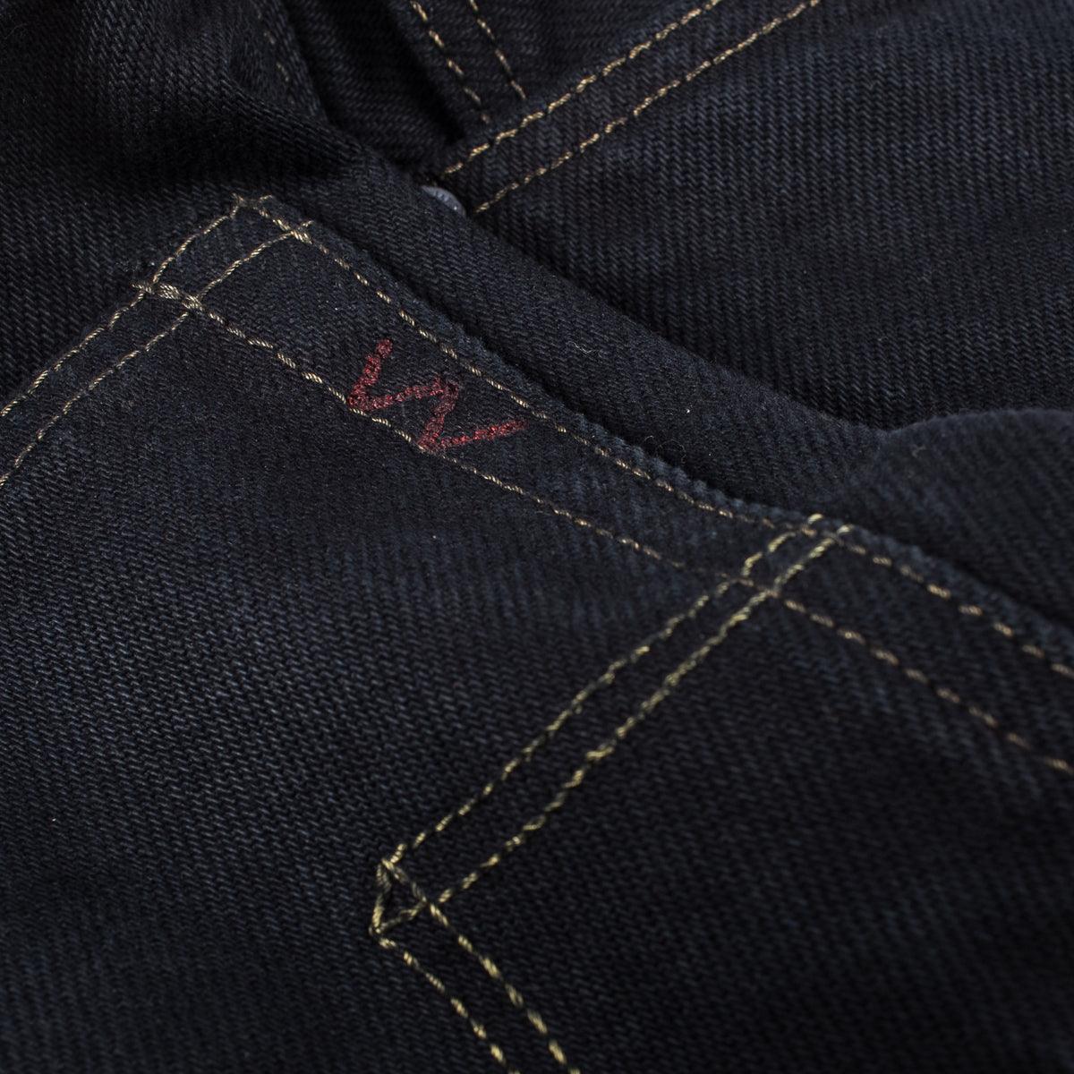 IH-888S-21OD - 21oz Selvedge Denim Tapered Jeans - Black Overdyed - Image 12