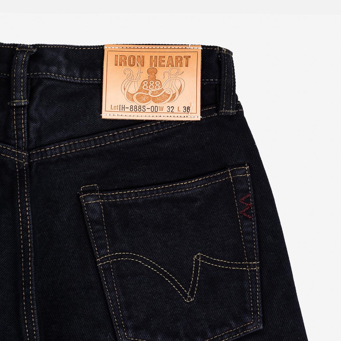 IH-888S-21OD - 21oz Selvedge Denim Tapered Jeans - Black Overdyed - Image 8