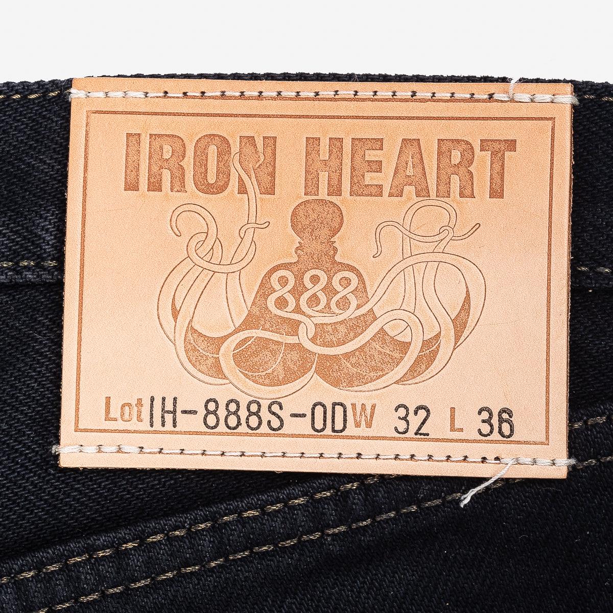 IH-888S-21OD - 21oz Selvedge Denim Tapered Jeans - Black Overdyed - Image 9