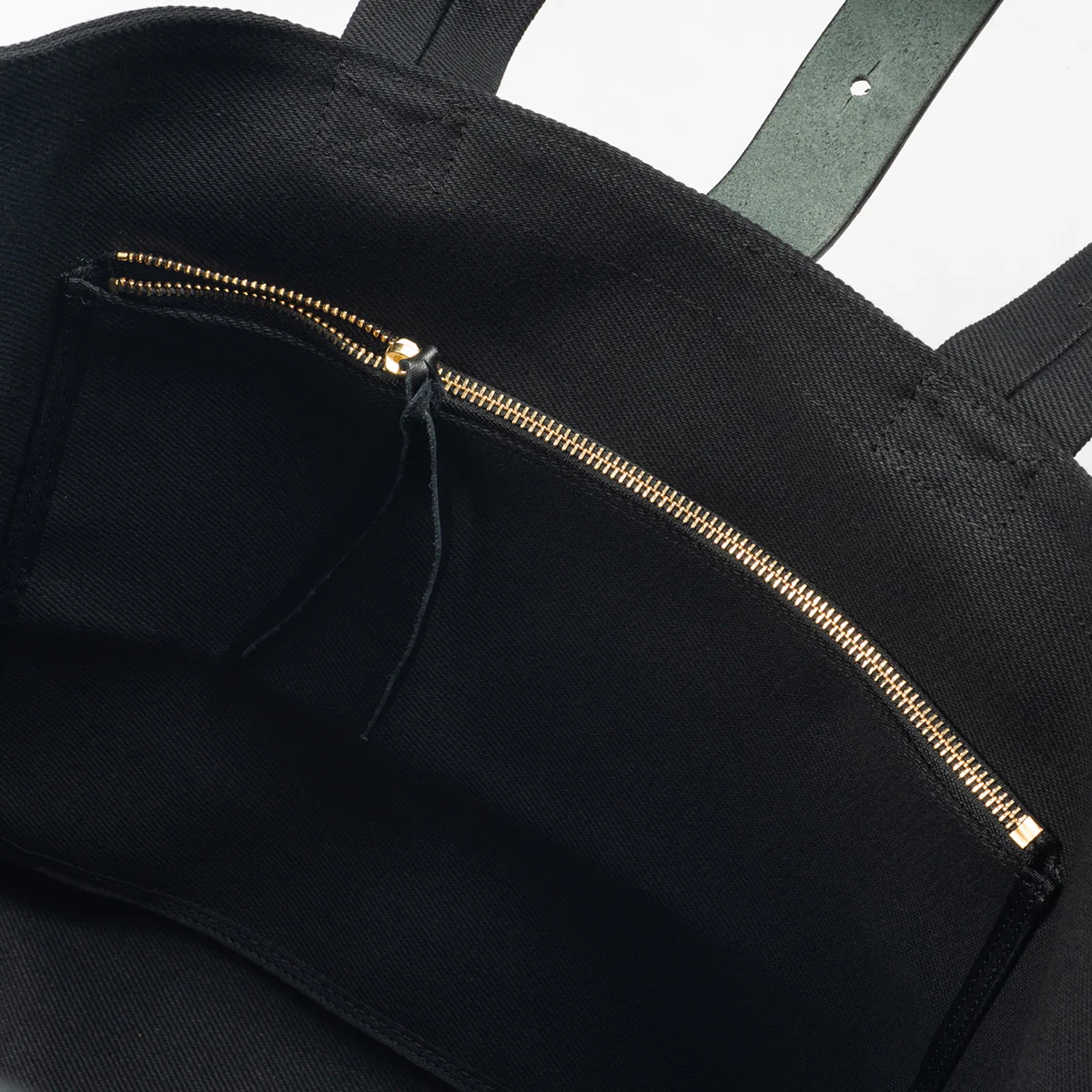 IHE-55-BLK - 21oz Denim Tote Bag - Superblack - Image 7