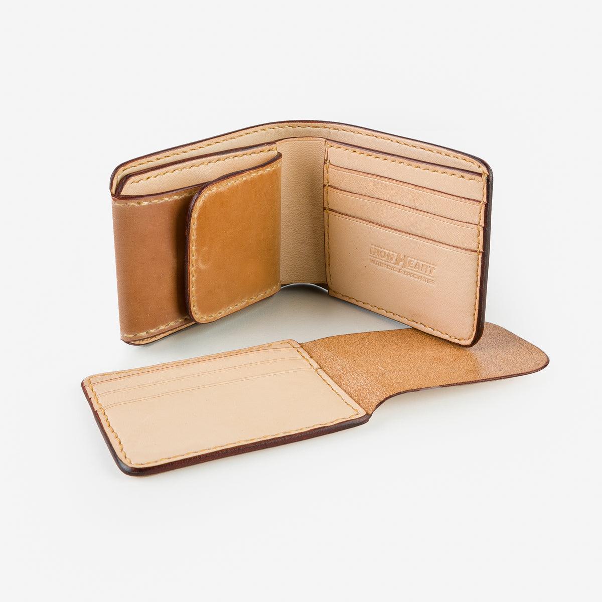 IHG-01-NAT - Small Shell Cordovan Wallet - Natural - Image 3