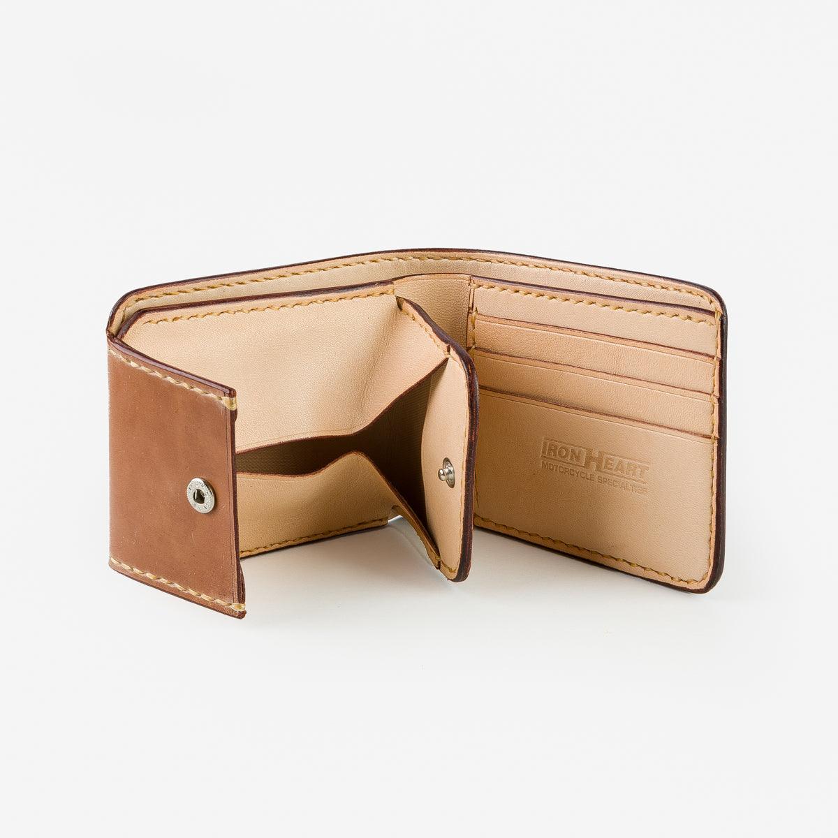 IHG-01-NAT - Small Shell Cordovan Wallet - Natural - Image 4