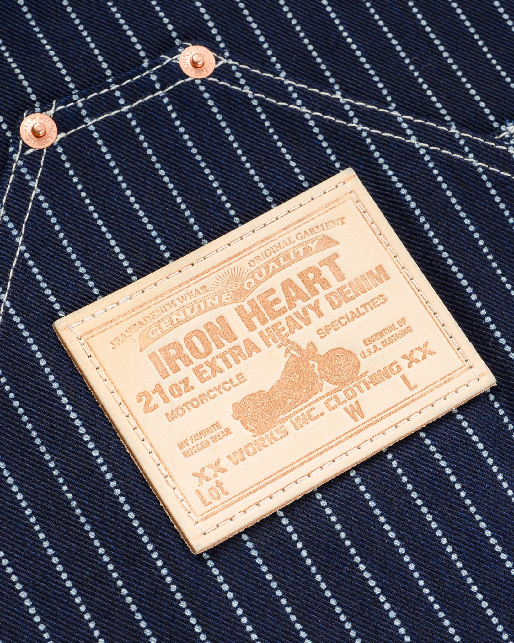 IHG-058-IND - 12oz Wabash Apron - Indigo - Image 6