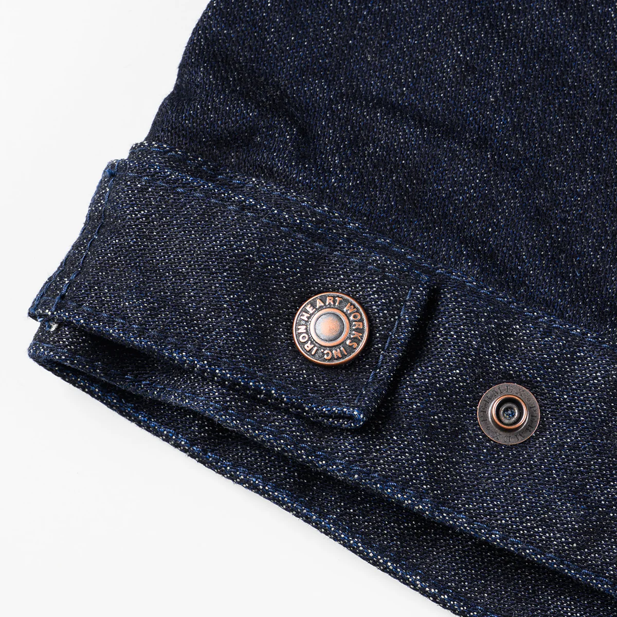 IHJ-122-IND - 14oz Broken Twill Selvedge Denim Work Jacket - Indigo - Image 13