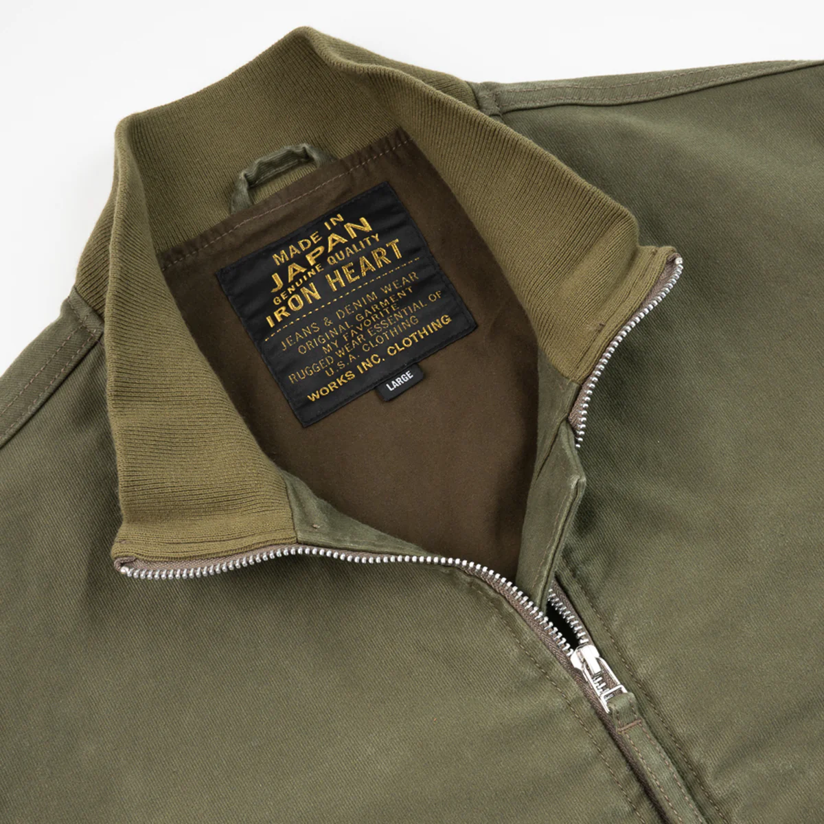 IHM-47-ODG - 12oz Whipcord Tanker Jacket - Olive Drab Green - Image 8