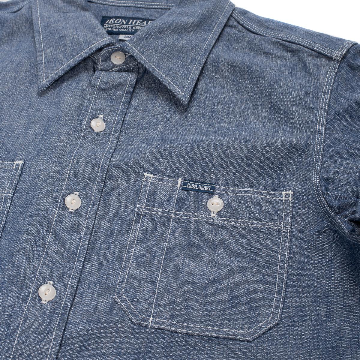 IHSH-21-BLU - 10oz Selvedge Chambray Work Shirt - Image 5