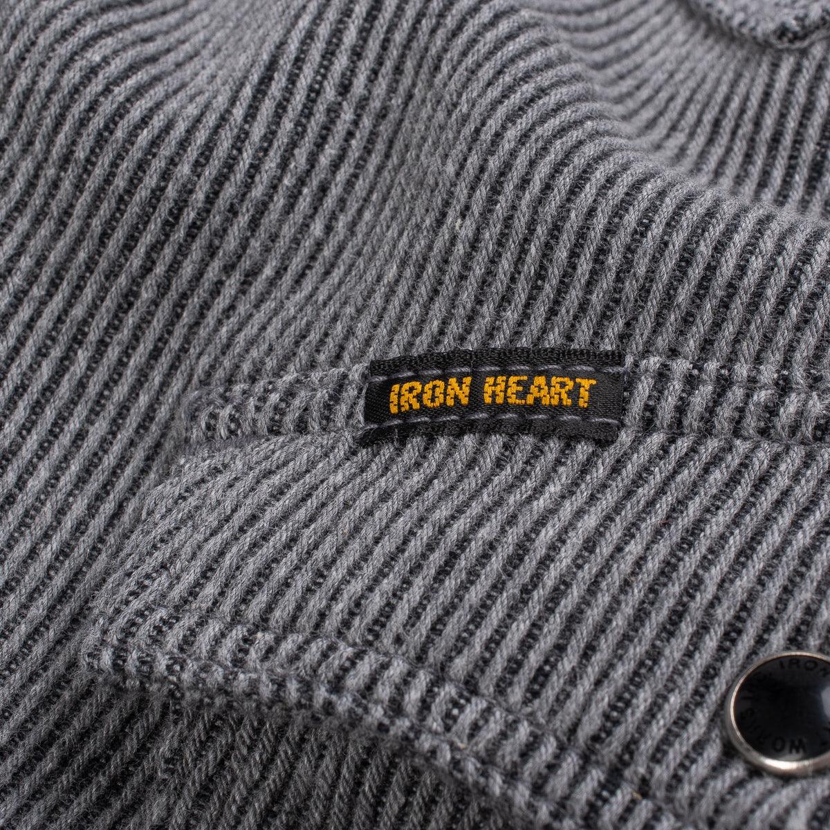 IHSH-254-GRY - Top Dyed Heavy Kersey Western Shirt - Grey - Image 6