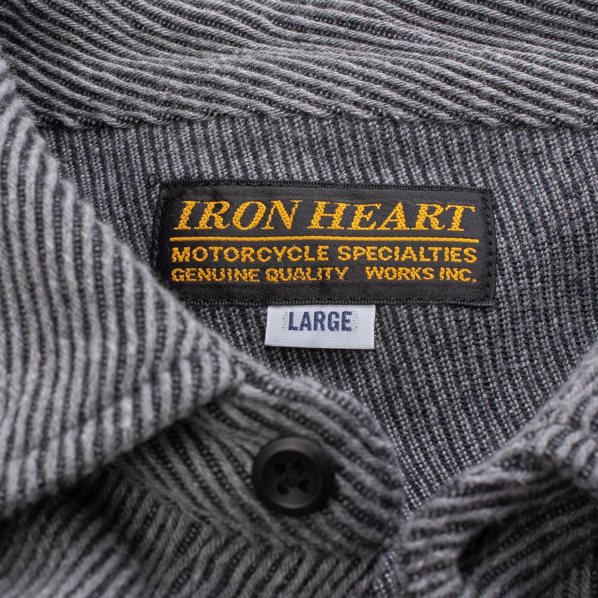 IHSH-254-GRY - Top Dyed Heavy Kersey Western Shirt - Grey - Image 8