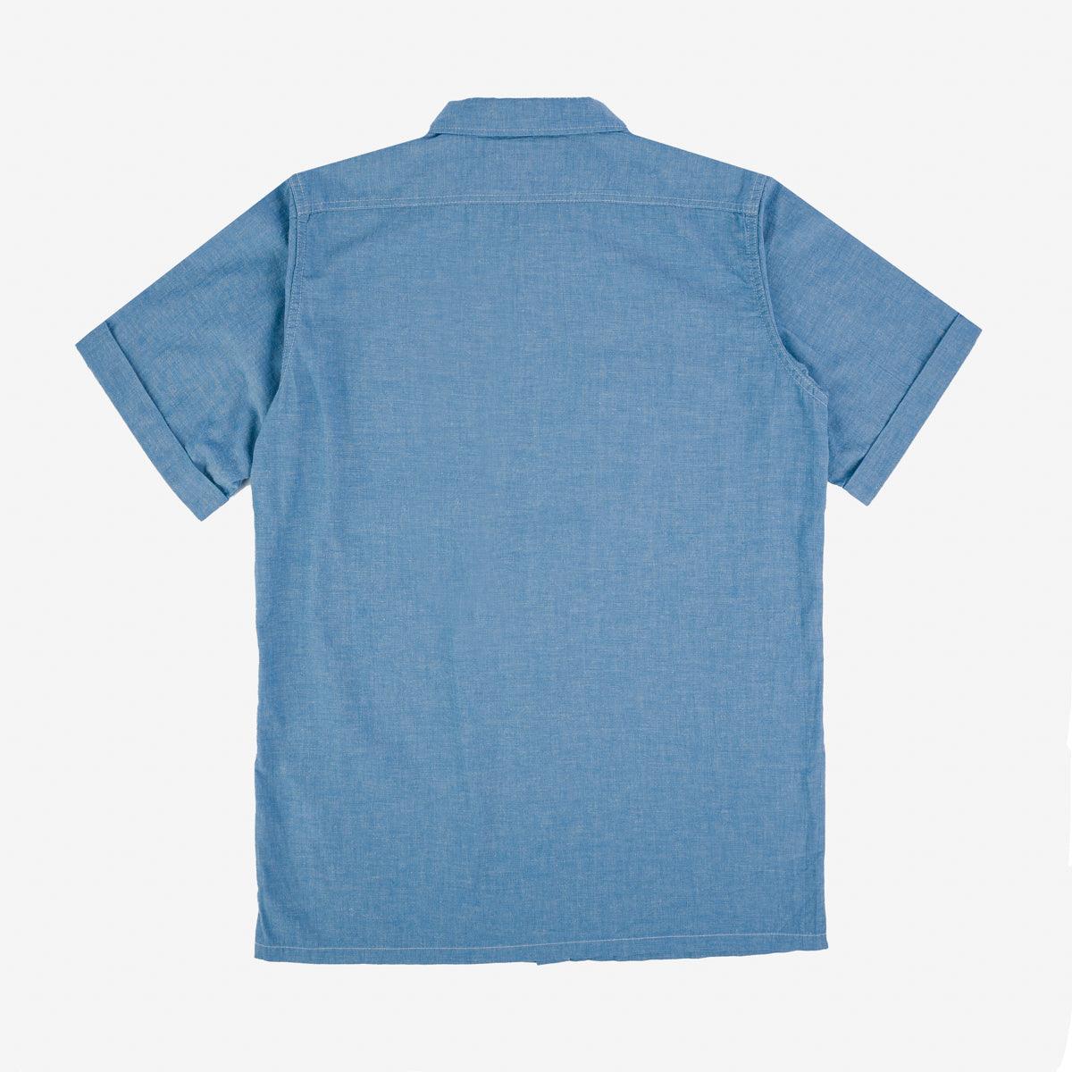IHSH-388-BLU - 4oz Short Sleeved Summer Shirt - Blue - Image 4