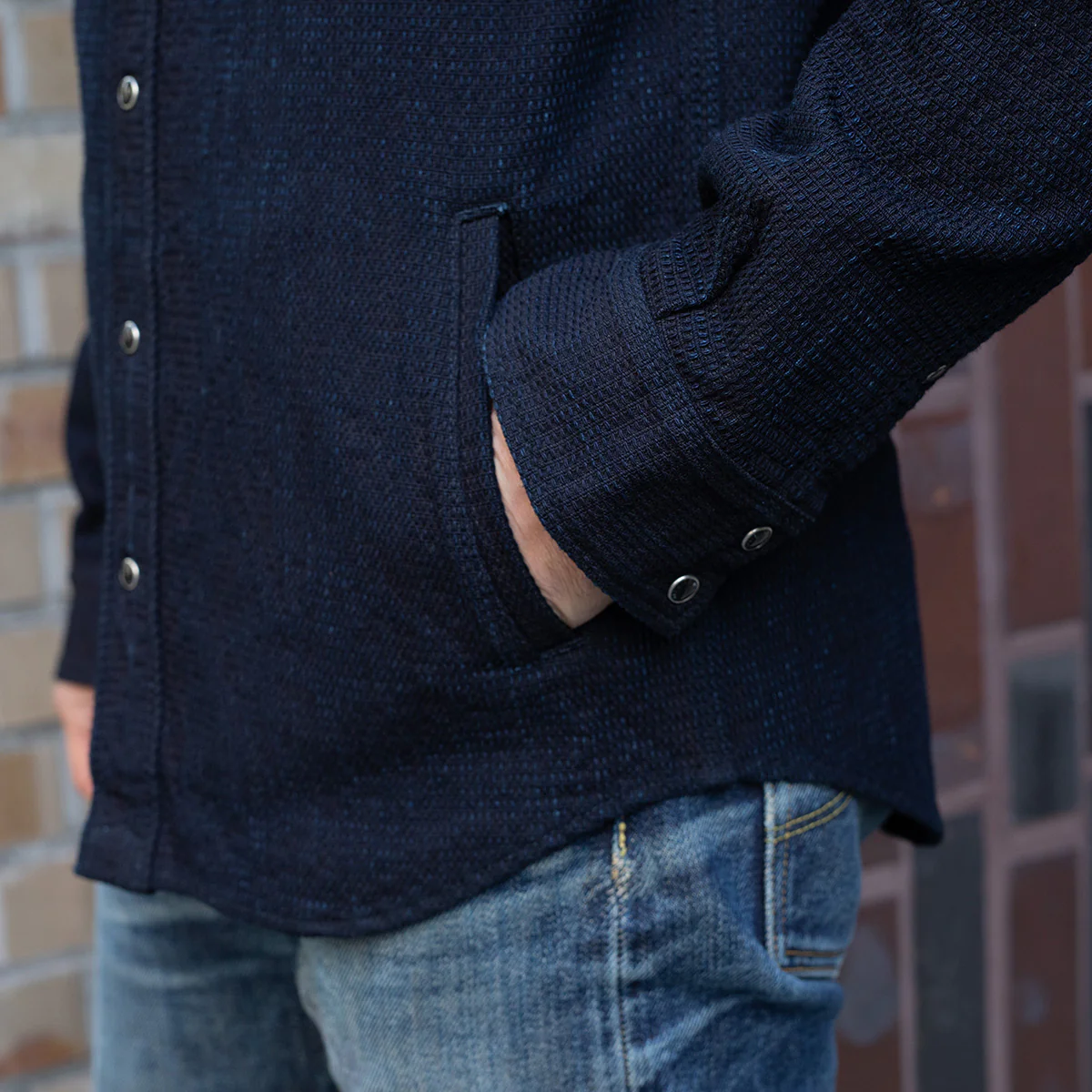 IHSH-437-IND - SS26 - 13.5oz Dobby Cloth CPO Shirt - Indigo - Image 4