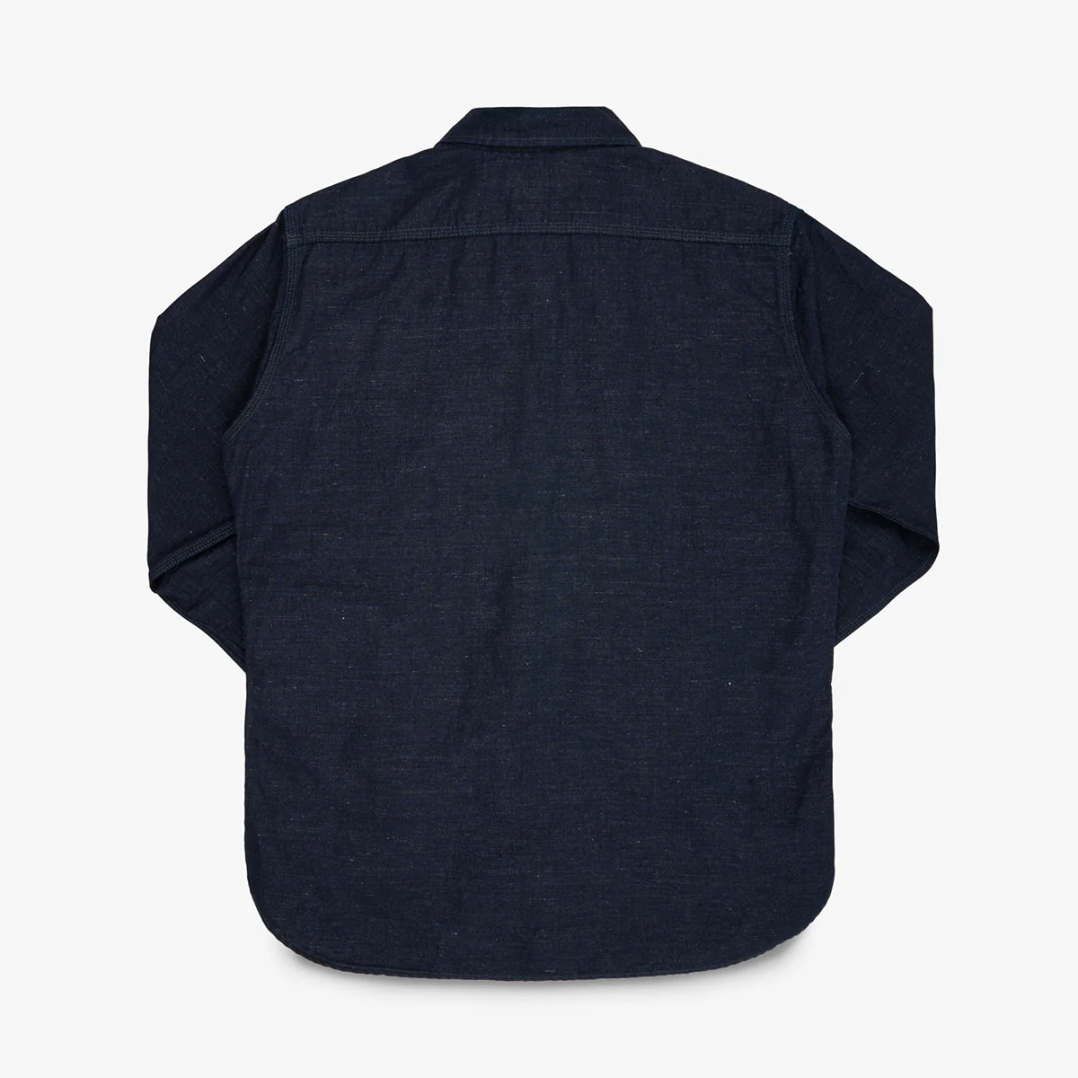 IHSH-443-IND - 7oz Cotton Linen Chambray Work Shirt - Indigo - Image 5