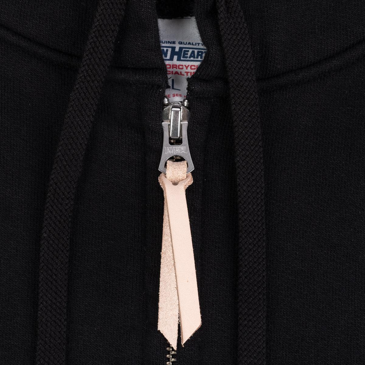 IHSW-10-BLK - 14oz Ultra Heavyweight Cotton Zip Up Hoodie Black - Image 5