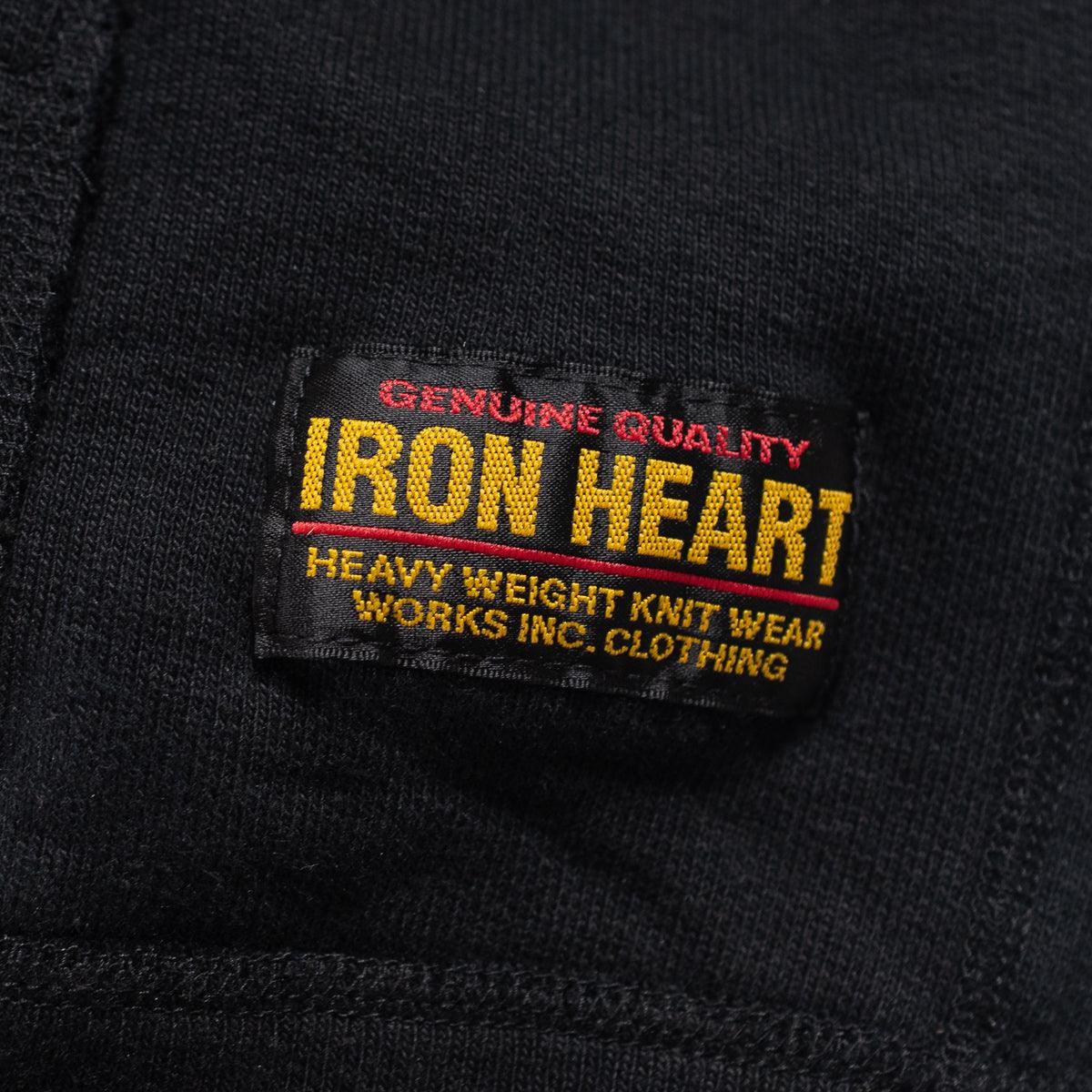 IHSW-49-BLK - 14oz Ultra Heavyweight Loopwheel Cotton Hoodie - Black - Image 6