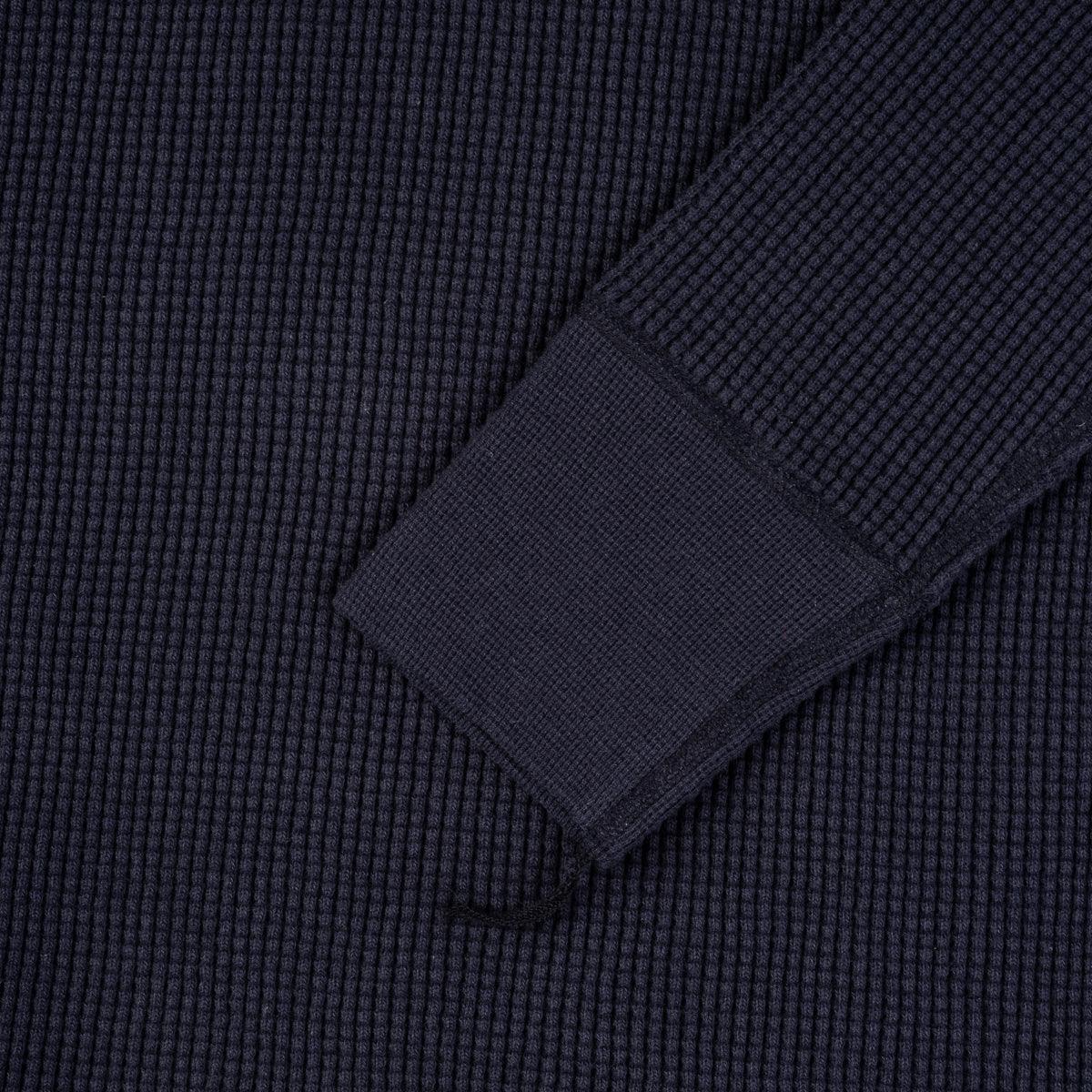 IHTL-1301-NAV - Waffle Knit Thermal Longsleeve - Navy - Image 5