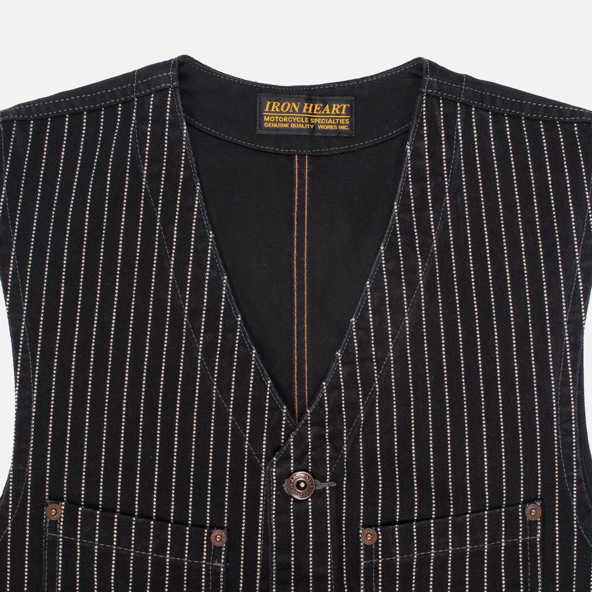 IHV-02-BLK - 12oz Wabash/Duck Work Vest - Black/Black - Image 6