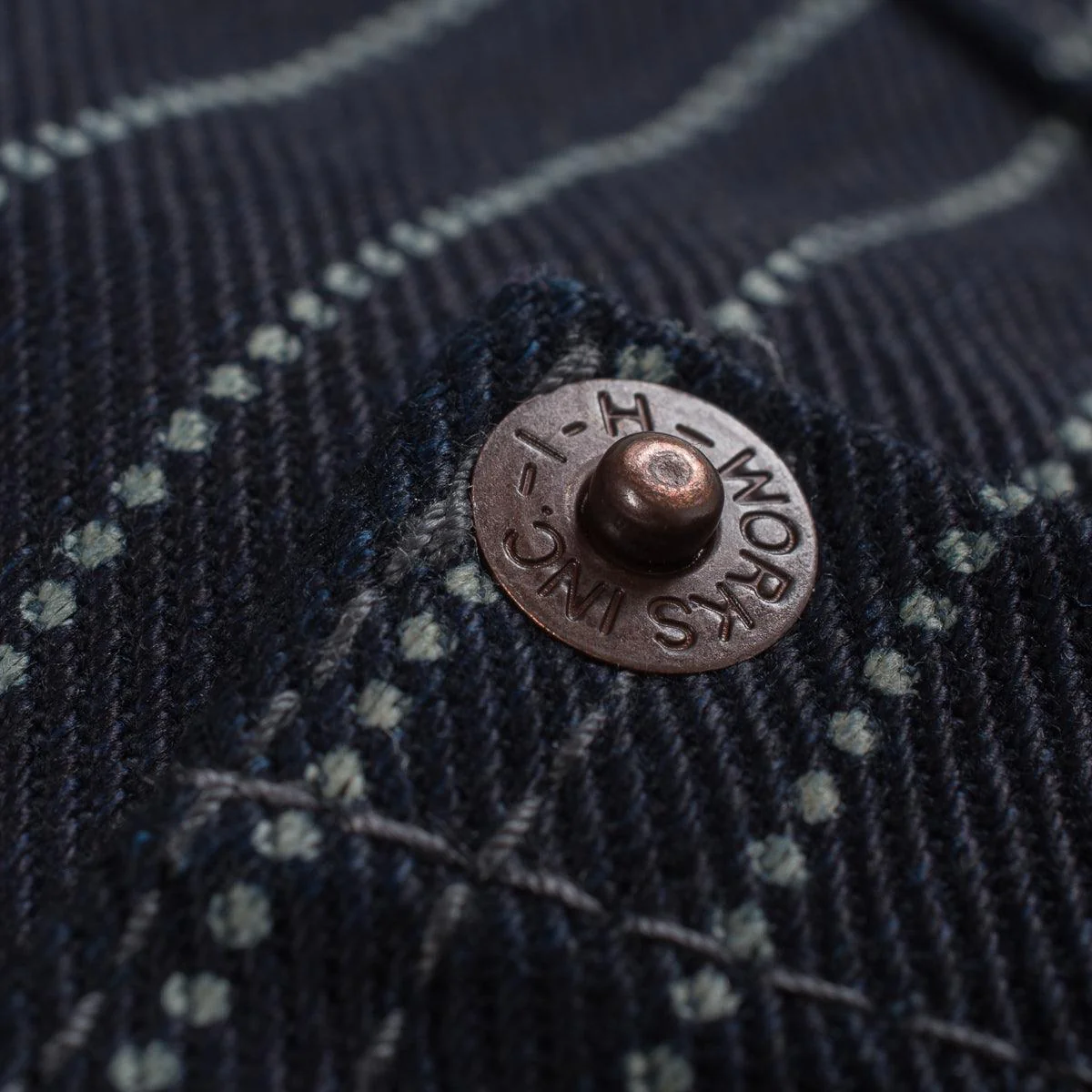 IHV-02-IND - 12oz Wabash/Duck Work Vest-  Indigo/Navy - Image 10