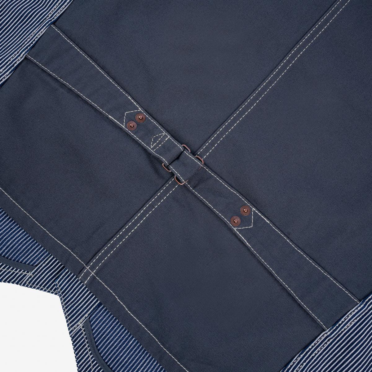 IHV-47-IND - 10.5oz Narrow Stripe Hickory Work Vest - Indigo - Image 6
