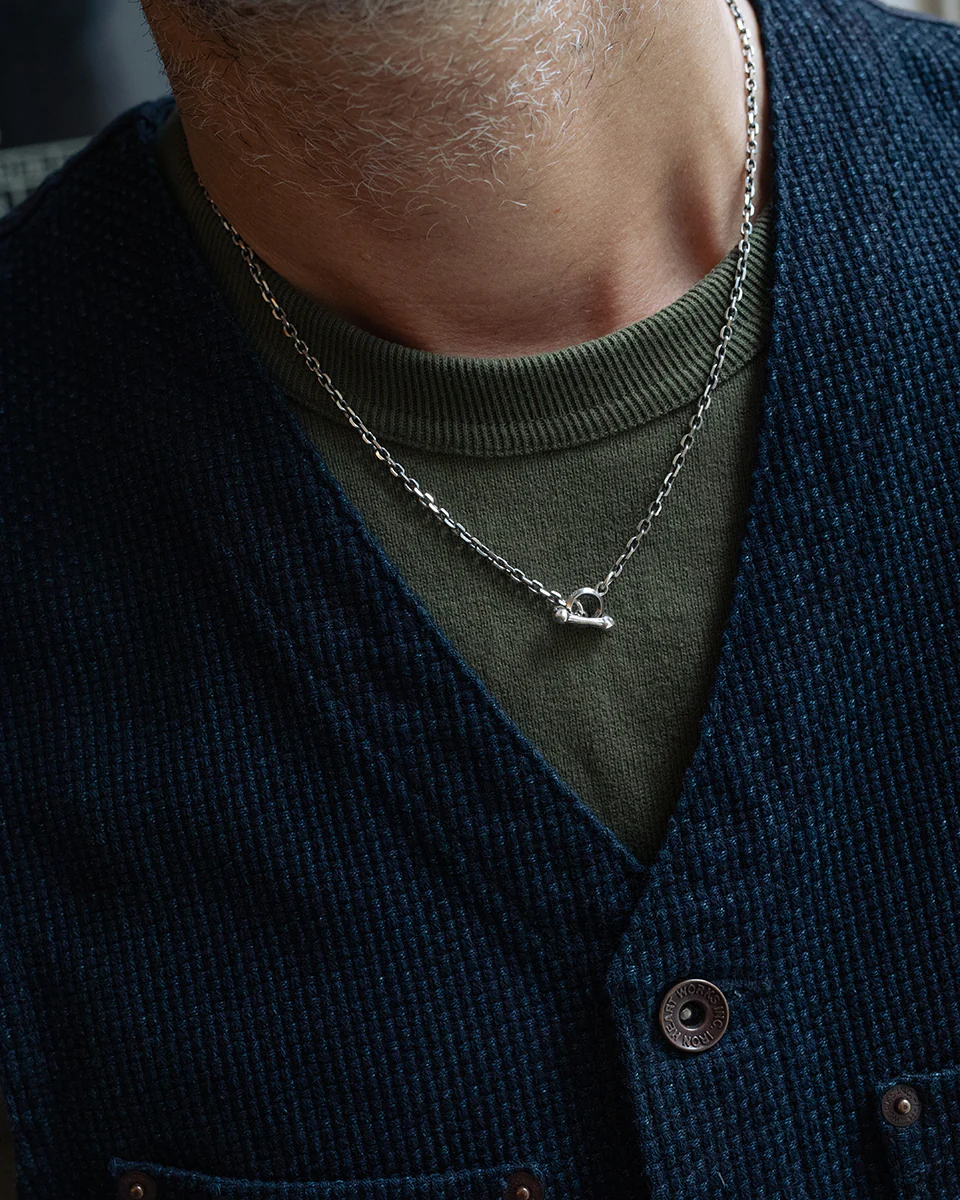 PE-SKULL-HOOK-CHAIN-50-SL - Peanuts & Co SKULL HOOK CHAIN (square) - Silver - Image 2