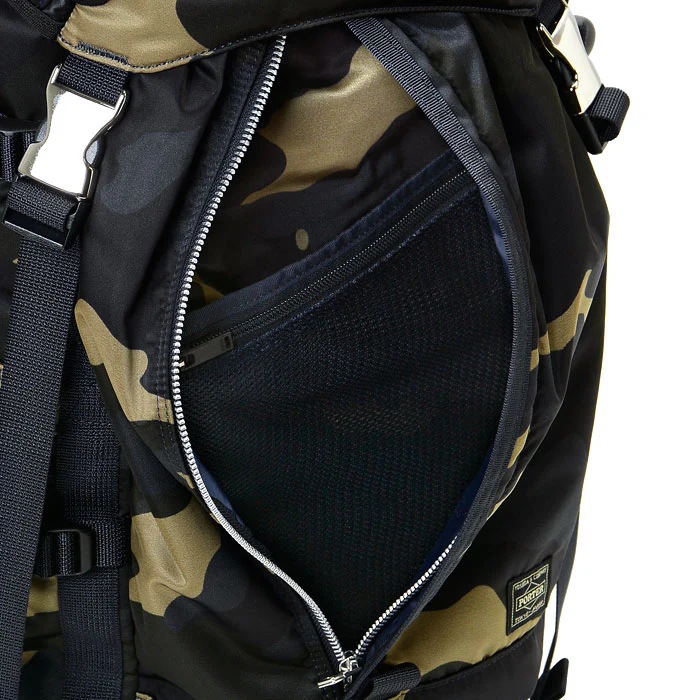 PO-COUNTER-BACKPACK-KHA - Porter-Yoshida & Co. COUNTER SHADE BACKPACK - Woodland Khaki - Image 12