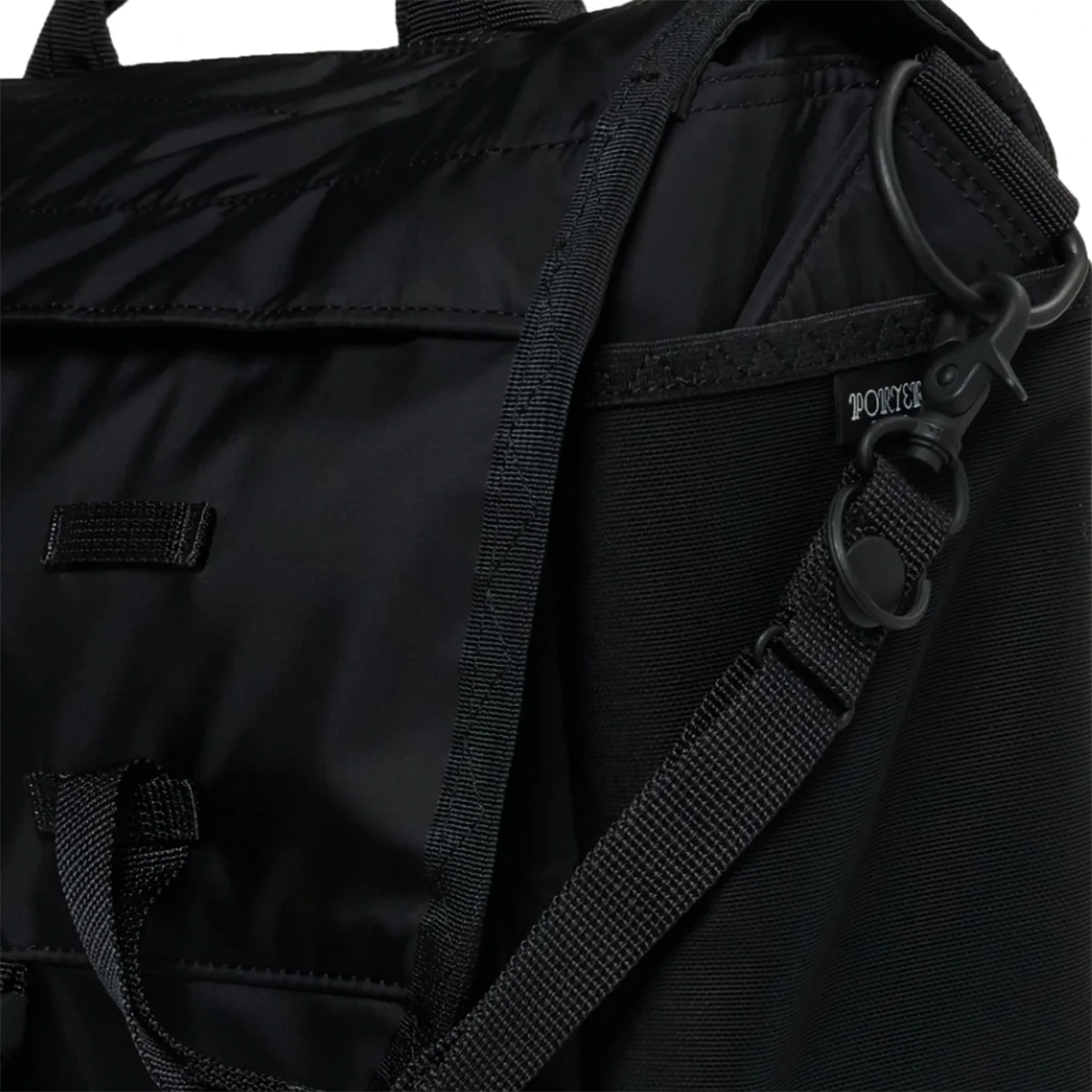 PO-MONO-MESSENGER-BLK - Porter-Yoshida & Co. MONOCHROME MESSENGER BAG - Black - Image 8